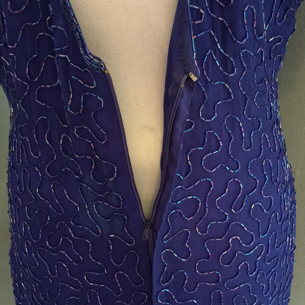 Laurence Kazar Beaded Dress - Picture 7 of 11